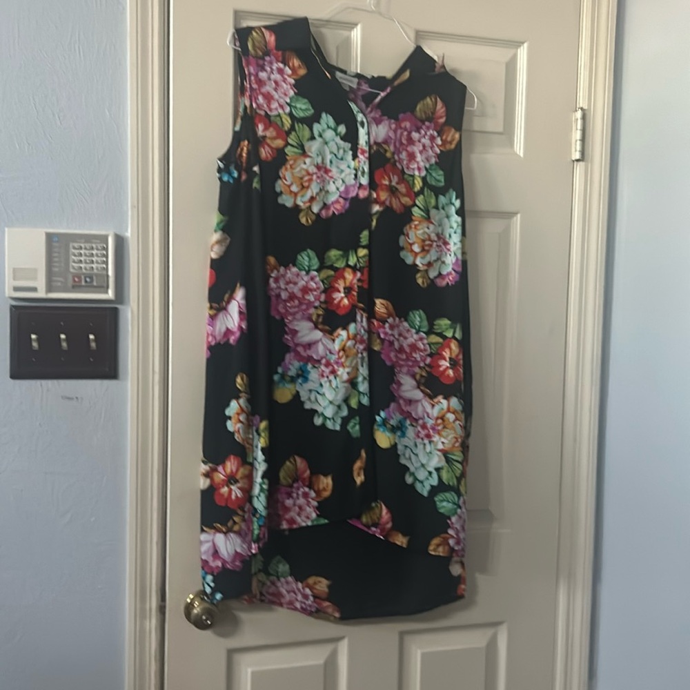 Bright, Sleeveless blouse that is long